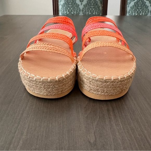 L Space Matisse raffia Gwen platform sandals  multicolor NWT Size 9 - Picture 3 of 12